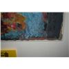 Image 3 : FRAMED WATERCOLOR, PASTEL & COLLAGE TITLED "MARINER"; SIGNED GEORGE WOOLLARD (22 1/4" X 26 1/2")