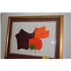Image 2 : FRAMED ORIGINAL WATERCOLOR TITLED "ROCKS"; SIGNED ROSAMOND A. BROWN 1977 (40" X 32 3/4")