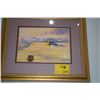 Image 1 : FRAMED WATERCOLOR, HONOLULU HARBOR; SIGNED MARK NORSETH (25 1/2" X 21 1/2")