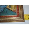 Image 2 : FRAMED FLORAL STILL LIFE ON BOARD; SIGNED GOLDBERG (18" X 24")