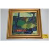Image 2 : FRAMED ABSTRACT PAINTING; SIGNED LIPPINCOTT (JANET?) (21 1/2" X 21 1/2")