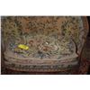 Image 1 : FRENCH 19TH CENTURY LOUIS XVI STYLE OVAL BACK SETTEE W/FLORAL NEEDLEPOINT UPHOLSTERED BACK & SEAT CU