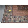 Image 1 : FEREGHAN HAND KNOTTED WOOL PILE CARPET, THE DEEP BLUE FIELD W/GEOMETRIC FLORAL PATTERNS IN ROSE RED,