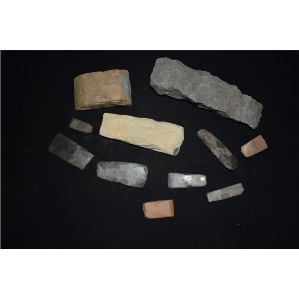 PRE-CONTACT ADZE (WHOLE, BLANK & BROKEN) (2" - 7") (11 PCS)