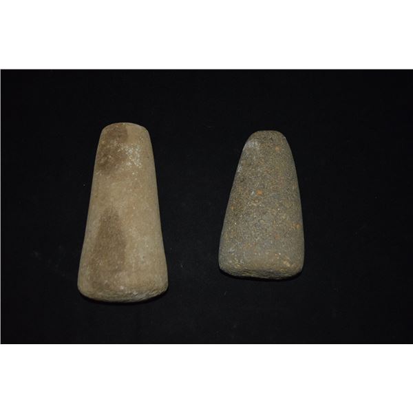 PRE-CONTACT PESTLES/BREADFRUIT MASHERS (5 1/2"  & 7") (2 PCS)