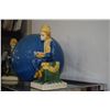 Image 3 : CERAMIC STATUARY & ORB (3 PCS)
