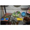 Image 1 : MIXED LOT: GLASS HEART BY ROY VENTER, WALL ART, GLASS COASTERS, PAPERWEIGHT & CROSS (9 PCS)