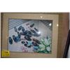 Image 2 : FRAMED PRINT, "SLIPPHAS" (31" X 26")
