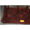 Image 2 : AFGHAN TRIBAL RUG (35" X 36")