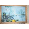 Image 2 : FRAMED OIL ON CANVAS, STREET SCENE; SIGNED BLESH (WALTER) (40 3/4" X 28 1/2")