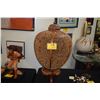 Image 1 : LARGE KOA & BAMBOO COVERED VASE BY ROBERT W. BUTTS, THE OVAL VASE W/KOA RIBS & RETICULATED SIDES COM