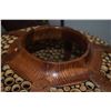 Image 9 : LARGE KOA & BAMBOO COVERED VASE BY ROBERT W. BUTTS, THE OVAL VASE W/KOA RIBS & RETICULATED SIDES COM