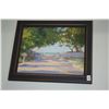 Image 2 : FRAMED OIL ON PANEL, "CRUISER"; BY MARK NORSETH (PAINTED AT KAILUA BEACH NEAR KALAPAWAI MARKET) (10"