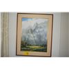 Image 1 : FRAMED OIL PAINTING ON CANVAS, "MIST OVER THE KOOLAU"; SIGNED POWELL (MICHAEL)  (27" X 21")