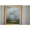 Image 2 : FRAMED OIL PAINTING ON CANVAS, "MIST OVER THE KOOLAU"; SIGNED POWELL (MICHAEL)  (27" X 21")