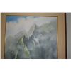 Image 3 : FRAMED OIL PAINTING ON CANVAS, "MIST OVER THE KOOLAU"; SIGNED POWELL (MICHAEL)  (27" X 21")