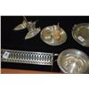 Image 1 : COLLECTION OF ASSORTED STERLING DISHES, SALT & PEPPER, WINE CORK, CRACKER TRAY, ETC. (7 PCS)