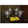 Image 1 : STERLING CREAMER & SUGAR BOWLS (306 G) (4 PCS)