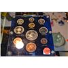 Image 2 : ELIZABETH II CORONATION SET COINS & US TRADE DOLLAR (329 GRAMS, 900 SILVER)