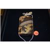 Image 2 : JAPANESE 19TH CENTURY EDO PERIOD GOLD MAKIE LACQUER INRO W/4 COMPARTMENTS, DECORATED IN TAKAMAKIE W/