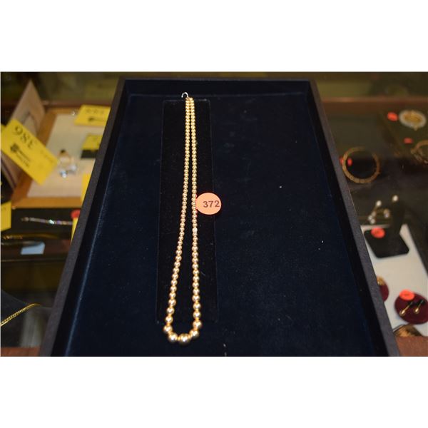 14K BALL NECKLACE (4.7 G)