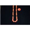 Image 2 : 14K CORAL BEAD NECKLACE