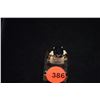 Image 2 : 14K SAPPHIRE (4 CT) & DIAMOND (.25 CTW) RING W/LABTRADE GEMOLOGICAL LABORATORY CARD (ESTIMATED RETAI