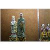 Image 2 : CHINESE 19TH CENTURY QING DYNASTY FAMILLE VERTE GLAZED PORCELAIN FIGURES DEPICTING THE DAOIST IMMORT
