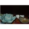 Image 3 : MIXED LOT: PORCELAIN BOWLS, CUPS, JARS & CANDLE HOLDER (12 PCS)