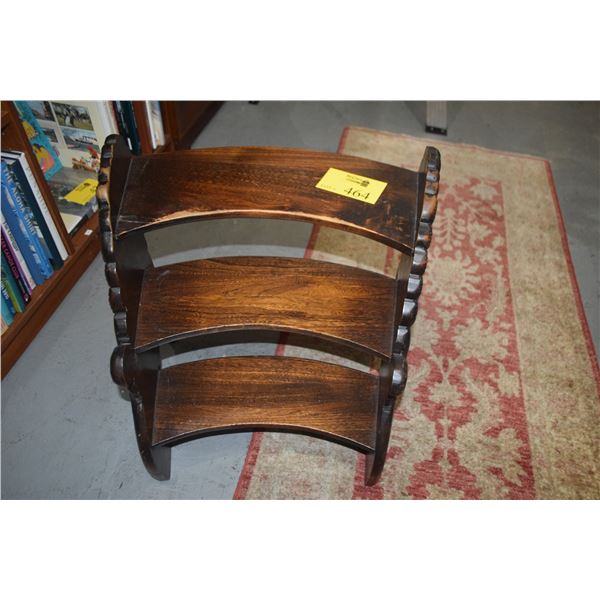 STEP STOOL W/CARVED LION MOTIF