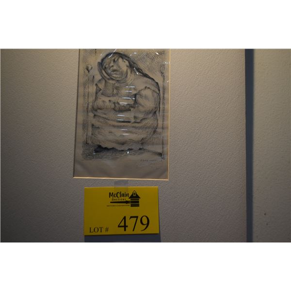 MATTED LITHOGRAPH; HAND SIGNED JEAN CHARLOT 6/30