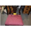 Image 2 : CHIPPENDALE STYLE SIDE CHAIR W/UPHOLSTERED SEAT
