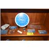 Image 1 : COLLECTION OF PAN AM MEMORABILIA: CLOCK, LIGHTER, POSTCARDS, TOOTH BRUSH, ASHTRAY, ETC.