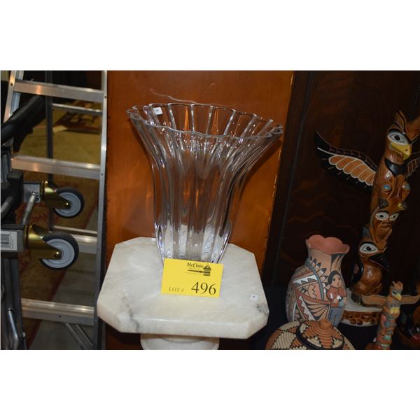 CRYSTAL VASE BY MILLER ROGASKA