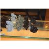 Image 2 : SEMI-PRECIOUS STONE RABBITS (5) & WOOD NETSUKE RABBITS (4) (9 PCS)
