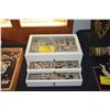 Image 1 : LARGE LOT FASHION JEWELRY: EARRINGS W/JEWELRY DISPLAY BOX