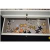 Image 4 : LARGE LOT FASHION JEWELRY: EARRINGS W/JEWELRY DISPLAY BOX