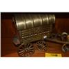 Image 2 : VINTAGE SOLID BRASS HORSE & CARRIAGE (21" X 11")