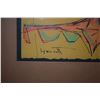 Image 2 : FRAMED MIXED MEDIA ABSTRACT; SIGNED LIPPINCOTT (JANET?) (11 3/4" X 10")
