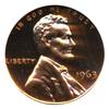 Image 1 : 1963 PROOF Lincoln Cent Coin Graded PR69 CAM Red (COI-4257)