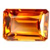 Image 1 : 29.60ct Emerald Cut AAA Reddish Orange Citrine FLAWLESS (GEM-9785)