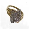 Image 2 : 10K Gold 1ct Lady Diamond Cluster Ring (JEW-026)