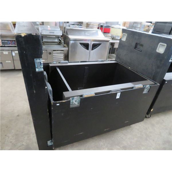 3 Black Lidded Transport Case 3 x $