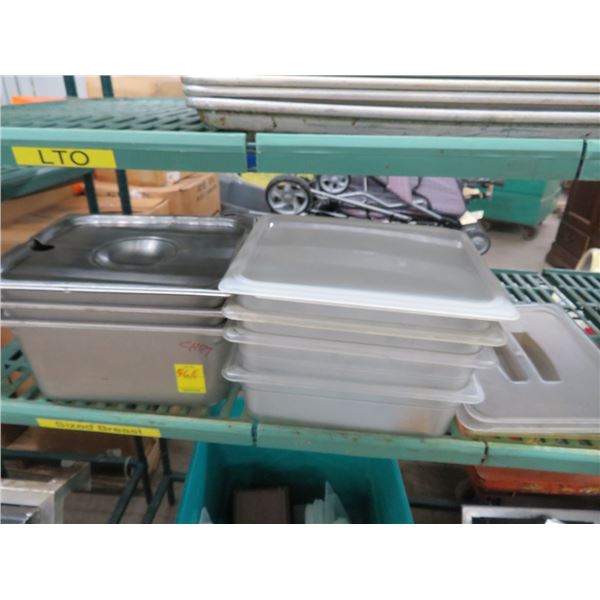 7-1/2 Size Insert & Cambro Pans - 7 X $