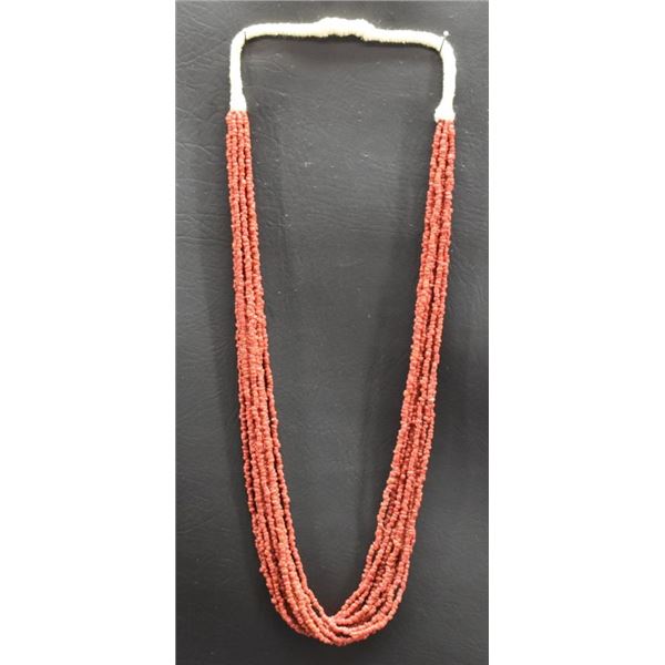 PUEBLO INDIAN CORAL NECKLACE