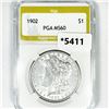 Image 1 : 1902 Morgan Silver Dollar PGA-MS60