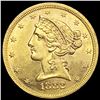 Image 1 : 1882-S $5 Gold Half Eagle UNCIRCULATED