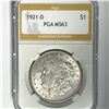Image 1 : 1921-D Morgan Silver Dollar PGA-MS63