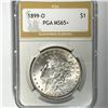 Image 1 : 1899-O Morgan Silver Dollar PGA-MS65+
