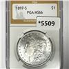 1897-S Morgan Silver Dollar PGA-MS66